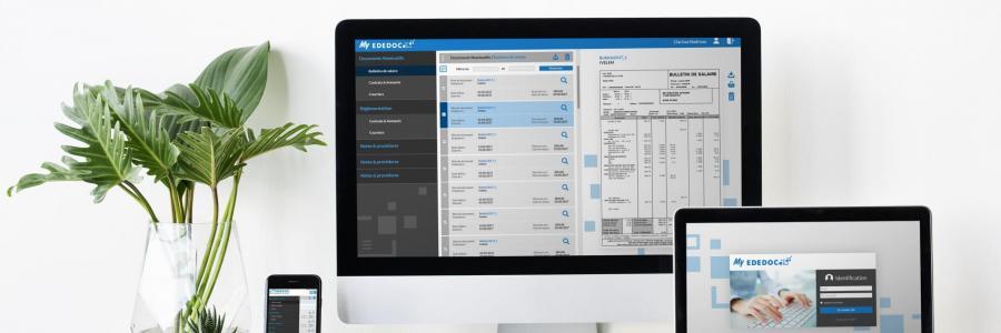 Passez au bulletin de salaire électronique avec EDEDOC. Simple. Sûr. Conforme.